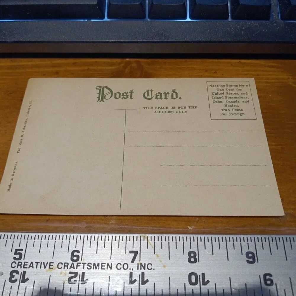 Starved Rock IL-Illinois, Fishburn Canyon, Rock Formation 1911 Vintage Postcard - Picture 3 of 4